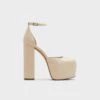 Final Sale - The Item Cannot Be ReturnedCraybaenAnkle Strap Heeled Shoe - Plateforme